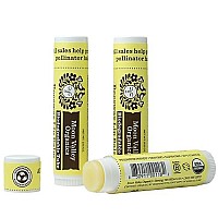 Beeswax Lip Balm, Velvety Vanilla, Moon Valley Organics, Organic Ingredients, for Lips and Cuticles, Moisturizing, Three Pack Bundle