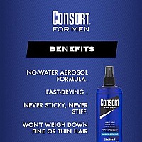 Consort for Men Unscented Extra Hold Non-aerosol Hair Spray 8 Oz( pack of 12)