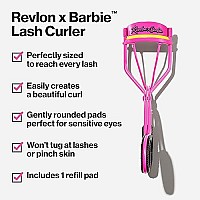 Revlon x Barbie Eyelash Curler with Gently Rounded Pad, For All Eye Shapes, Longlasting Lash Curls