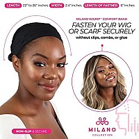 Milano Collection Orginal Wigrip No-Slip, Extra Hold Wig Grip Adjustable Comfort Band Secure Method For Wigs And Frontals, Black