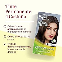 Permanent Hair Dye, Permanent Hair Color . Coloursafe, No Ammonia,Resorcinol,Parabens, Or Pdd. (~4 Chestnut Hair)