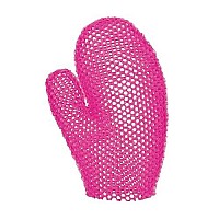 Supracor Stimulite Bath Mitt - Exfoliating Glove, Honeycomb Face and Body Scrubber, Spa and Shower Loofah, Firm Texture, Magenta