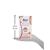 Nair Brazilian Spa Clay Body Wax Strips, 40 strips