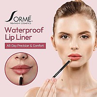 Sorme Waterproof Lip Liner - Non-Splintering Smearproof Lip Liner - Revitalizing With Lecithin, Vitamins C And E