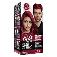 Splat Crimson Obsession Original Complete Hair Dye Kit - Semi Permanent, Vegan, & Cruelty-Free