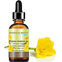 ORGANIC EVENING PRIMROSE OIL. 100% Pure / Natural / Undiluted / Unrefined /Certified Organic/ Cold Pressed Carrier Oil. Rich antioxidant to rejuvenate and moisturize the skin and hair. 0.5 Fl.oz.- 15 ml. by Botanical Beauty