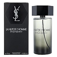 Yves Saint Laurent L'Homme La Nuit De Eau De Toilette Spray for Men, 6.7 Ounce