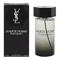 Yves Saint Laurent L'Homme La Nuit De Eau De Toilette Spray for Men, 6.7 Ounce