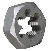 Drill America - Dwtsh12-28 12-28 Carbon Steel Hex Rethreading Die, Dwt Series