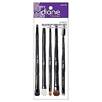 Diane D4390 Double-Sided Eye Makeup Cosmetic Brush Set - 5 Pack