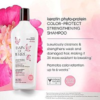 Bain De Terre Keratin Phyto-Protein Sulfate-Free Strengthening Shampoo, With Argan And Monoi Oil, Paraben-Free, 33.8-Ounce