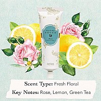 Tocca Bianca Hand Cream, 4 oz - Rose, Lemon, Green Tea - Moisturizing, Quick Absorbing