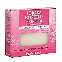 Plantlife Jojoba Bar Soap - Moisturizing and Soothing Soap for Your Skin - Hand Crafted Using Plant-Based Ingredients - Made in California 4oz Bar