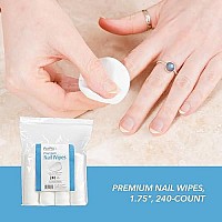 ForPro Premium Nail Wipes, Lint-Free Cotton Nail Wipes for Removing Nail Polish, 1.75, 240-Count