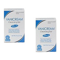 Vanicream Cleansing Bar For Sensitive Skin, Unscented 3.9 Ounce (Pack of 2)