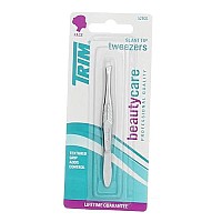 Trim Professional Quality Slant Tip Tweezers #52900 6 - Tweezers