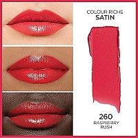 Loreal Paris Colour Riche Lipcolour, Raspberry Rush [260], 1 Count