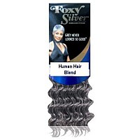 Foxy Silver (Weave - Salon Deep Wave) 10 inch - Human Hair Blend Weave in 51