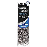 Foxy Silver (Weave - Salon Jerry Curl) 12 inch - Human Hair Blend Weave in 44