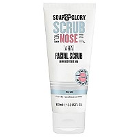 Soap & Glory Scrub Your Nose In It Exfoliating Face Scrub - Purifying, De-Clogging Deep Pore Cleanser & AHA Exfoliant - Chamomile & Mint 2 Minute T Zone Face Exfoliating Scrub for Excess Oils (100ml)