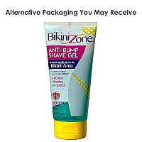 Bikini Zone Anti-Bumps Shave Gel - Close Shave w/No Bumps, Irritation, or Ingrown Hairs - Dermatologist Recommended - Clear Full Body Shaving Cream (5 OZ, Pack of 3)