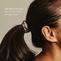 L. Erickson Grab & Go Ponytail Holders, Black, Set of Fifteen - Exceptionally Secure with Gentle Hold