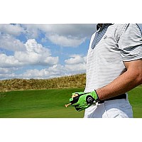 Zero Friction Mens Golf Glove, Left Hand, One Size, Lime Green