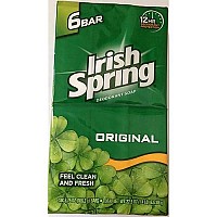 Irish Spring Deodorant Soap, Original, 6 Bars (Pack Of 4)