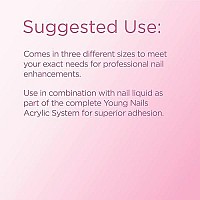 Young Nails Acrylic Powders, Core Created For A Flawless Consistency And Superior Adhesion Core Powder Begins To Set In 90 Seconds Available In 45 Gram, 85 Gram, And 660 Gram Size Options