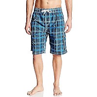 Kanu Surf Mens Infinite Swim Trunks (Regular Extended Sizes), Miles Navy, Xx-Large