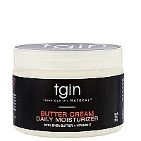 Tgin Butter Cream Daily Moisturizer For Natural Hair - Dry Hair - Curly Hair - 12 Oz