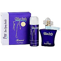 RASASI Blue lady for Women EDP-40ml with Deo | Aquatic Pour Homme Spray | Unique Refreshing Mint and Citrus Notes with warm Woody notes