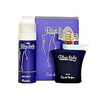 RASASI Blue lady for Women EDP-40ml with Deo | Aquatic Pour Homme Spray | Unique Refreshing Mint and Citrus Notes with warm Woody notes