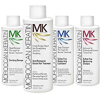 Moroccan Keratin Most Effective Brazilian Keratin Hair Treatment SET 120ML x4 Professional Salon Smoothing Straightening At Home Tratamiento de Keratina Brasilera