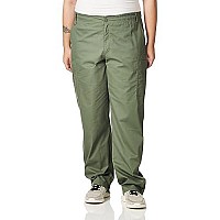 Cherokee Mens Signature Elastic Waist Medical Scrubs Pants, Olive, 3X-Large Tall Us