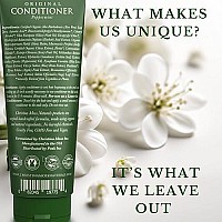 Hair Conditioner For Damaged Dry Hair - Organic Aloe Vera And Peppermint Oil Conditioner for Fine, Curly Or Frizzy Hair - Deep Moisturizing Conditioner for Color Treated Hair, Dry Scalp, Split Ends