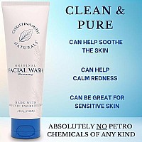 Daily Face Wash for Women & Men - Hydrating & Moisturizing Face Wash for Sensitive Skin - Oil Free Face Wash for Dry Skin or Oily Skin - Lightly Foaming Facial Cleanser - Gentle Enough for Kids