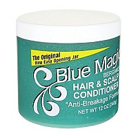 Blue Magic Bergamot Hair & Scalp 12 Ounce Jar (354Ml) (3 Pack)