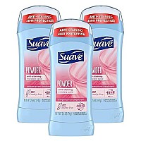 Suave Deodorant 2.6 Ounce 24Hr Powder Invisible Solid (76ml) (3 Pack)