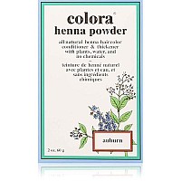 Colora Henna Powder Hair Color Auburn 2oz (3 Pack)