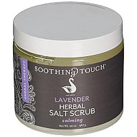 Soothing Touch Herbal Salt Scrub, Lavender - 20 Oz