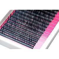 Eyelash Extensions 0.10mm C Curl 8-14mm Mixed Flat Eyelash Extension 4 Pack Kit Mink Lash Extensions, supplies Individual Eyelashes Salon Use Black Mink False Lashes