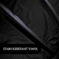 Betty Dain Lustre Shampoo Cape, Waterproof, Stain Resistant Vinyl, Touch-and-close Fastener, Soft Nylon Neckband, Safe For All Salon Processes, 36 inches wide x 54 inches long, Black