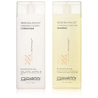 GIOVANNI COSMETICS - 50:50 Balanced Hydrating Duo - Hydrating Clarifying Shampoo & Hydrating Calming Conditioner Set (8.5 Ounce)