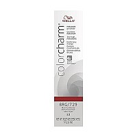 WELLA colorcharm Permanent Gel, Hair Color for Gray Coverage, 8RG Titan Red Blonde