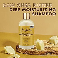 Shea Moisture Raw Shea Butter Shampoo and Conditioner Set, Deep Moisturizing with Sea Kelp & Argan Oil, Sulfate Free & Silicone Free, Curly Hair Products, Family Size, 13 Fl Oz (Pack of 2)