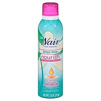 Nair Hair Remover Sprays Away Nourish Argan Oil 7.5 Ounce (221ml) (3 Pack)