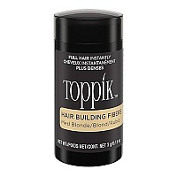 Toppik Hair Building Fibers, Medium Blonde,3G Fill In Fine Or Thinning Hair Instantly Thicker, Fuller Looking Hair 9 Shades For Men & Women