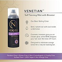 Norvell Venetian Sunless Self Tanning Mist - Airbrush Spray Solution with Bronzer for Instant Sun Kissed Glow, 7 fl.oz.