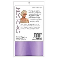 Stay On Satin Hair Wrap Drawstring Womens Bonnet For Sleeping, Assorted Colors